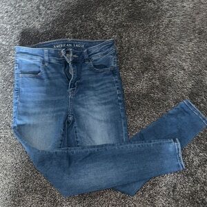 American Eagle Outfitters Women's Dark Blue Skinny Jeans